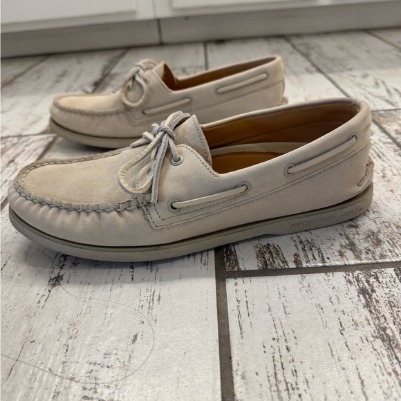 Sperry Gold Cup White Suede sz 10.5 - Picture 4 of 8